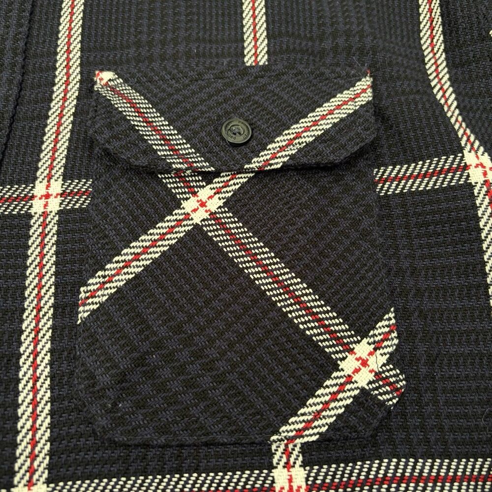 Pacific Trail Men's Shirt Size XL Plaid Button-Up Blue Long Sleeve Thick Cotton - Picture 6 of 9